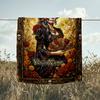 1PC Custom Name Day Dead Portrait flannel blanket versatile,all-season throw suitable for the living room,bedroom,camping,travel,and gift