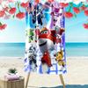 Пляжное полотенце с принтом Super Wings, Большое, Мягкое, Быстросохнущее, для Пляжа, Кемпинга, Плавания