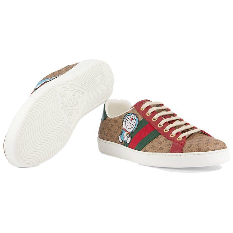Gucci Дораэмон X GUCCI Ace 'Бежевый Монограмма' 655021 2SZ10 9765