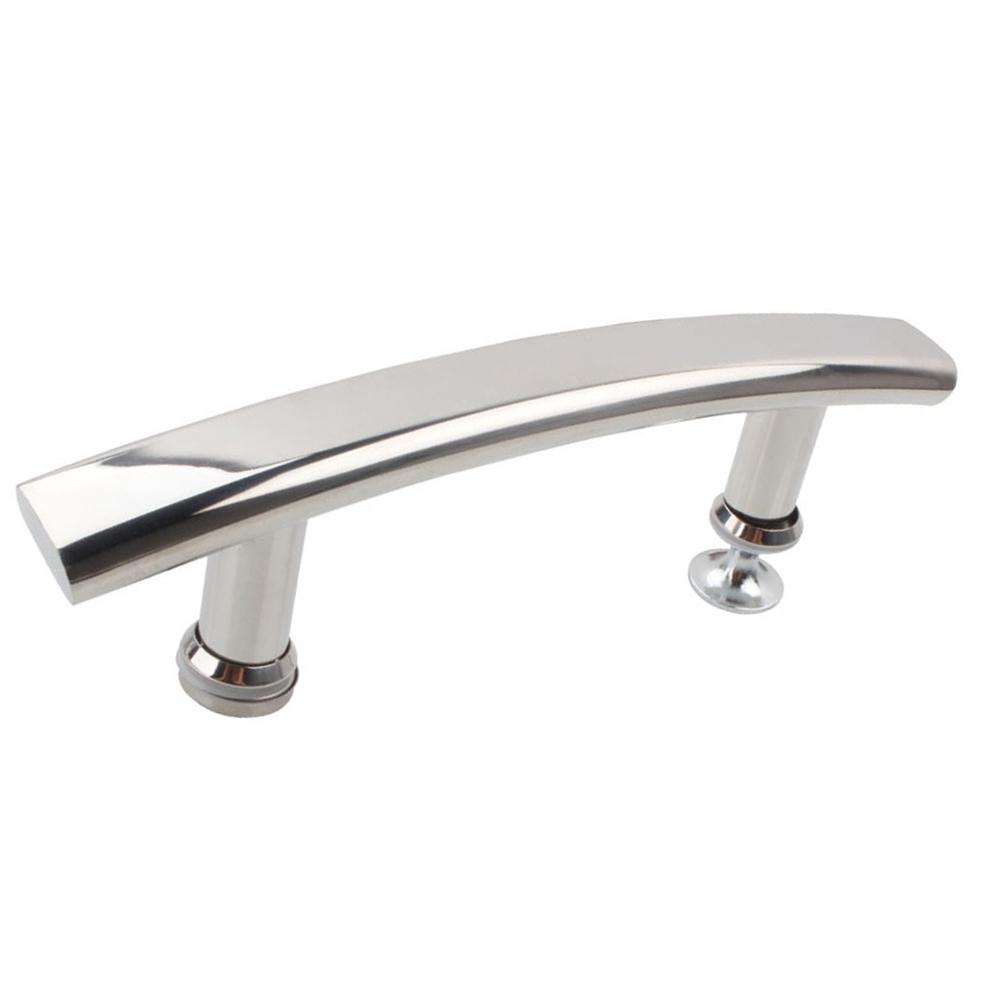 304 Stainless Steel Shower Door Handle Flat Tube Glass Sliding Door Handle