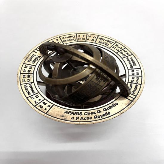 15,24 см Армиллярная сфера на элегантной деревянной подставке Ностальгический декоративный акцент для вашего домашнего декора Армиллярная сфера Лучший подарок