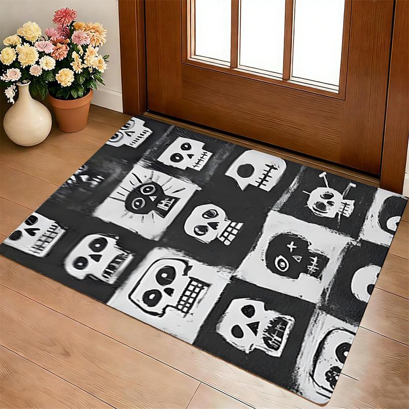 Skulls Living Room Nonslip Area Rug Soft Carpet For Bedroom Game Playroom Sofa Office Home Decor Doormat Christmas Gift C926189