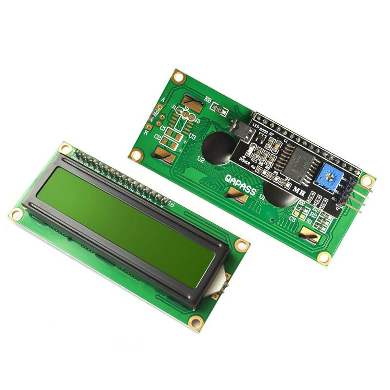 LCD1602+I2C 1602 16x2 1602A Синий/Зеленый экран HD44780 Символьный LCD /с IIC/I2C Последовательным Интерфейсным Адаптером Модуль Для Arduino