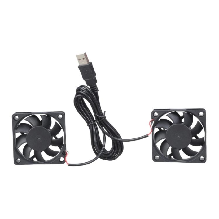 Router Cooling Fan PC Cooling TV Box Wireless Quiet 5V USB Power 60mm Fan Protective Net for Router Modem TV Box