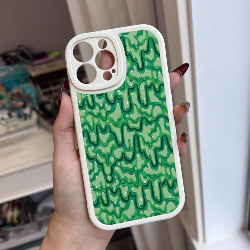 Чехол для телефона со слизью для iPhone 16 15 14 12 13 Pro Max 11 Mini Xs Puls Силиконовый чехол из кожи ягненка