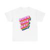 Born This Way Rainbow Flag Graphic T-Shirt Cotton Tee New Gift Vintage