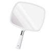 Plugfill HAND MIRROR Large Hand Professional Grade Mirror, Salon-Grade, (White)