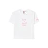 X HAGT Collaboration Casual Breathable Round Neck Letter Solid Short Sleeve T-Shirt Women Tops Standard-White F11W229123F-WT