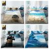 Ocean Beach Wave Ship Quilt/Doona/Duvet Cover Pillowcase Bedding Set
