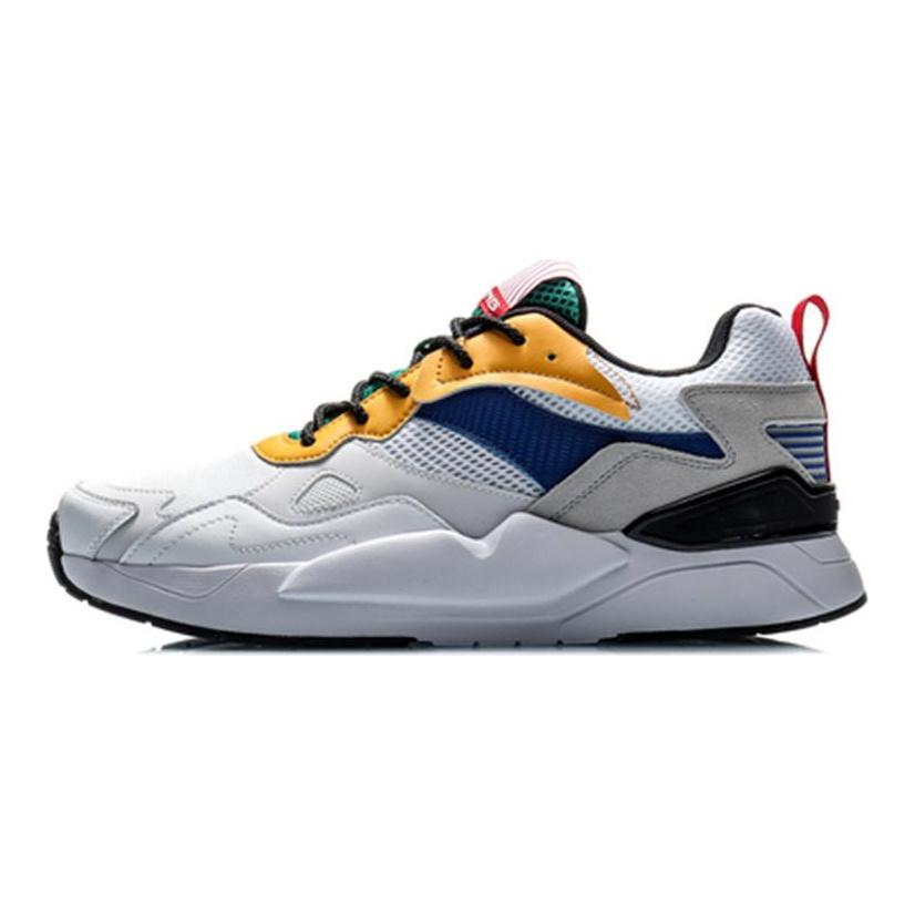Li Ning Honor 2020 Дышащие Низкие Классические Повседневные Кроссовки Мужские Стандартные Белые AGCQ113-3