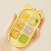 with Cover Little Bear Ice Grid Food Grade Press Ice Cube Box Silicone Ice Cube Mold  Summer