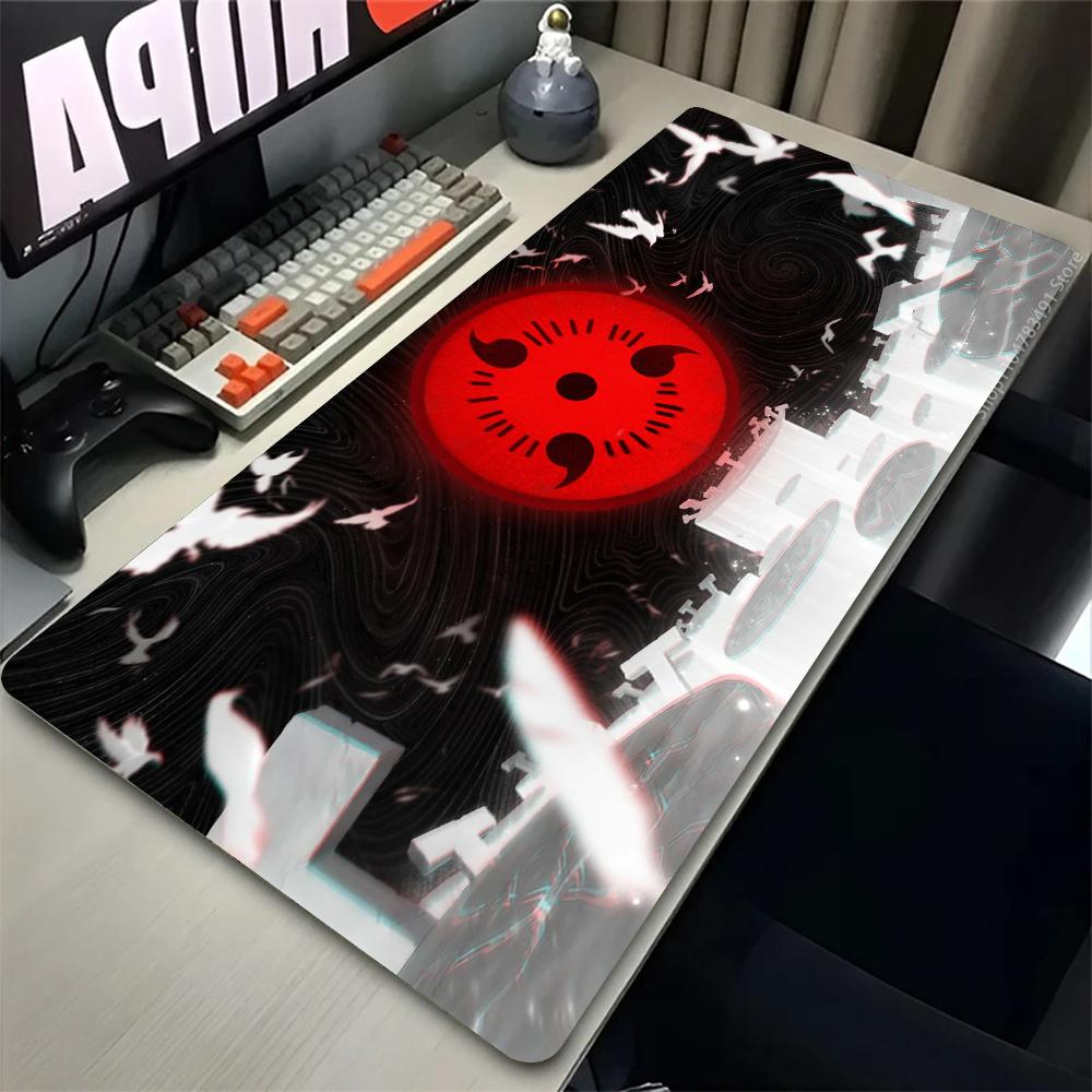 Large Mouse Pad Pc Speed For esports Players Laptop Computer Keyboard Desk Mat Mousepad Uchiha Itachi Madara NNaruto Uzumaki