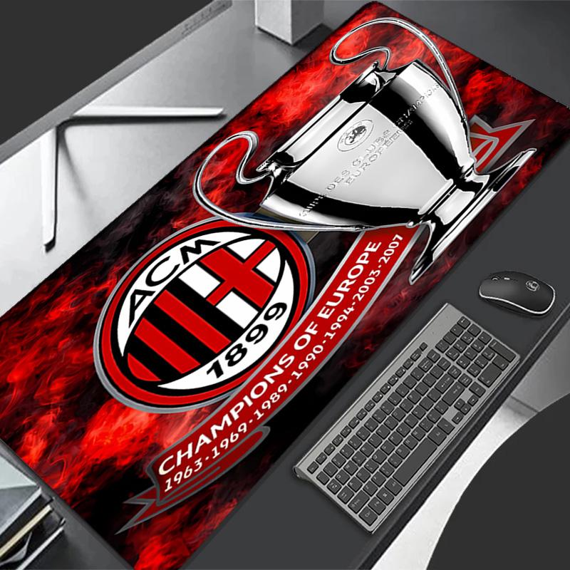 Associazione Calcio Milan Theme Premium Non-slip Mouse Pad with Stitched Edges,Durable Rubber Material,for Desktop & Gaming Great Gifts