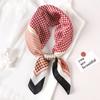 New Spring Square Neck Scarf Women Bandana Hair Band Design Print Dot Female Foulard Headband Shawl Wrap Neckerchief