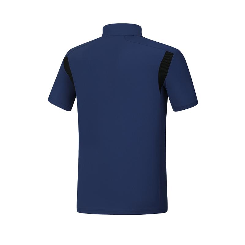 FILA Polo Shirts Men's Deep Midnight Blue Polo Collar Moderate Straight Fit A11M425144FDB