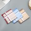 3Pcs 40x40cm Vintage Plaid Striped Woven Polyester Cotton Men Handkerchiefs Sweat Wiping Square Towels Soft Absorbing