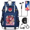 Hell Inn Printed USB Teen Student School Bag Men's and Women's Leisure Large Capacity Travel Backpack