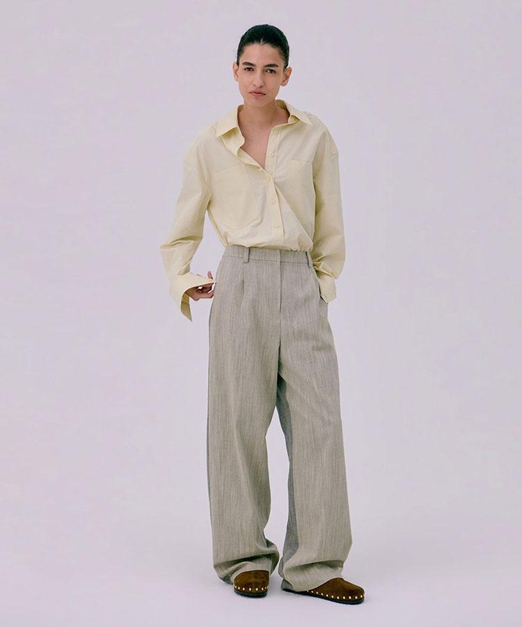 WNDERKAMMER 26 Classic Tuck Pants_Beige