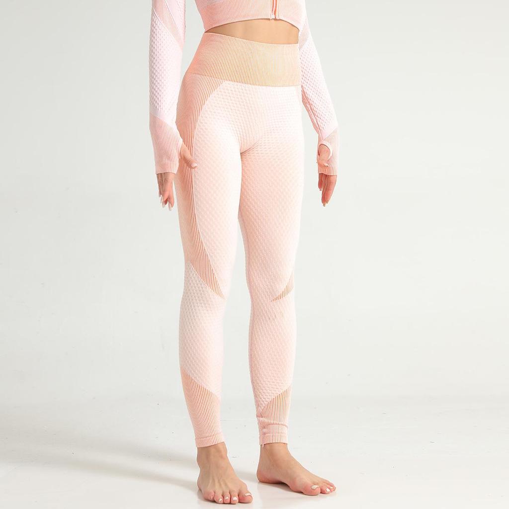 Европейский и американский бесшовный высокоэластичный костюм для йоги с длинным рукавом – женский фитнес-топ для подтяжки бедер