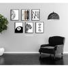 Fashion Trendy Leopard Wall Art Set of 6 Stockholm Preppy Room Painting Picture Wall Decor Black White Aesthetic Cheetah Poster Print Artwork for
