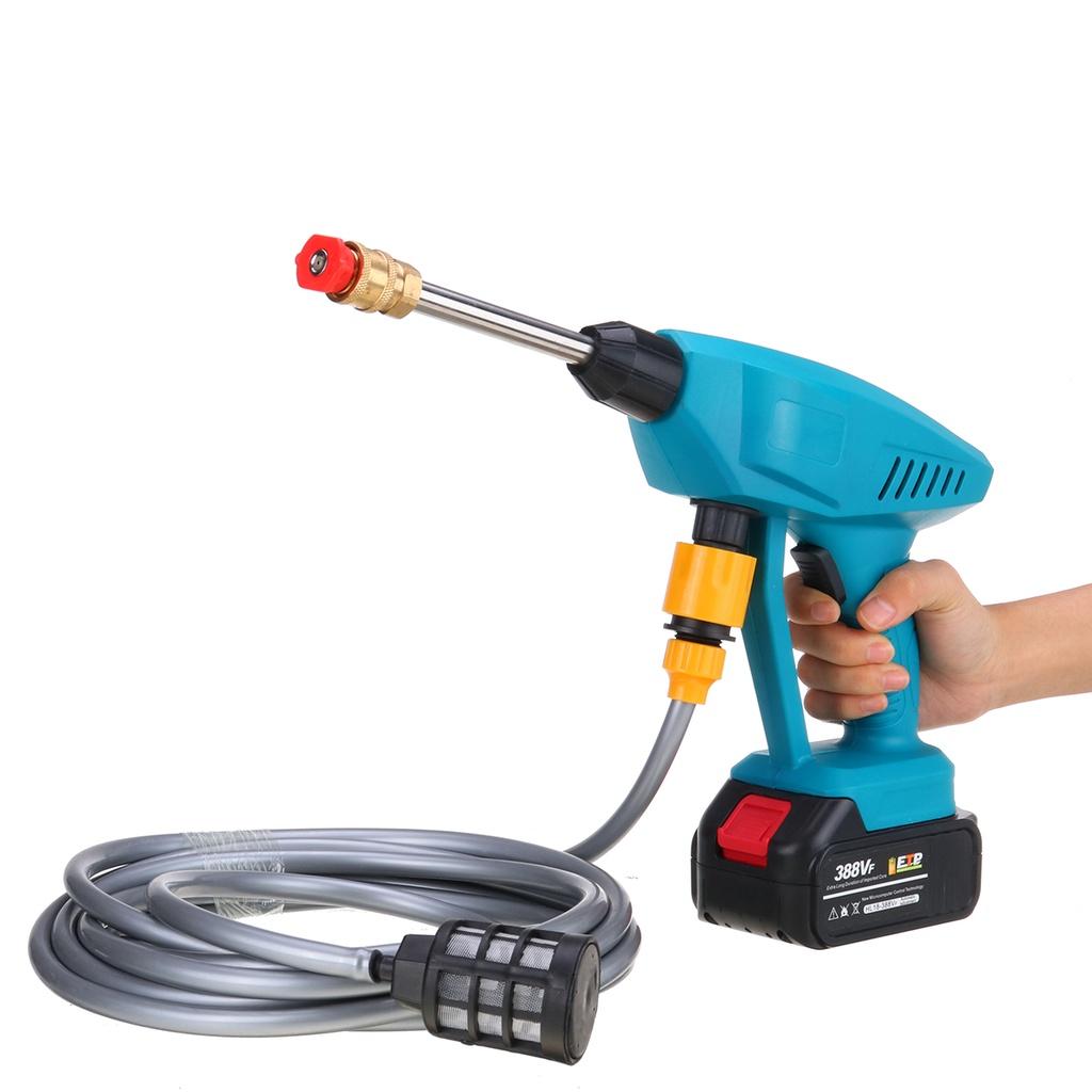 1000W 90BAR Wireless High Pressure Car Washer 388VF Water Gun Spray Portable Washer Foam Generator for Makit 18V Battery