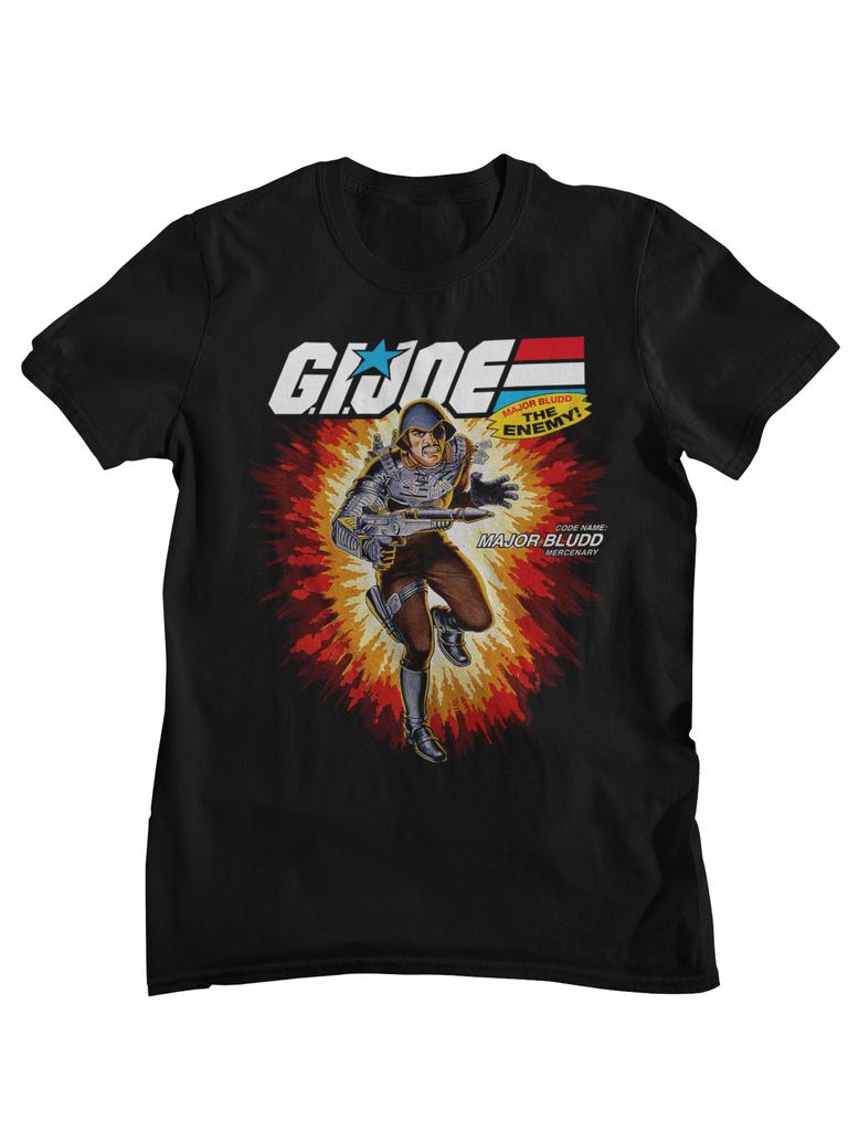 G I Joe A Real American Hero Retro Cartoon Character Printed Tshirt Unisexs and Womens Cotton Street Top