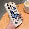 Синий бабочка iPhone15promax чехол для мобильного телефона 11 premium xs Apple 13/14pro все включено 12 мягкий чехол 78