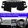 TAIJS Для Subaru Impreza / XV / WRX 4-го ПОКОЛЕНИЯ 2012 - 2016 Forester SJ 2014 - 2018 Коврик на панель приборов Покрытие панели приборов Правый солнцезащитный коврик