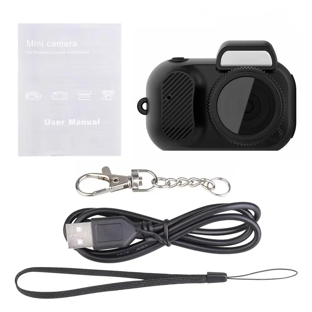 Мини Экшн-камера Y3000 Камера-брелок 1080P Спортивная камера Ультракомпактная Портативная камера Карманный видеорегистратор Поддержка TF-карты