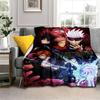 Jujutsu Kaisen, аниме, плюшевая кровать, тонкие одеяла для пикника с героями мультфильмов, современное фланелевое одеяло, Gedruckt Bettdecke Geschenk