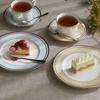 Noritake Plate Color Change Set 22cm Trefolio 2 Pieces Bone China Gold/Platinum Gold/Platinum P97311/4945-57
