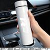 500ml Portable Car Logo Intelligent Stainless Steel Thermos Bottle For VW GTI Polo Golf Passat Jetta Beetle T-ROC Taigo Hub Cap