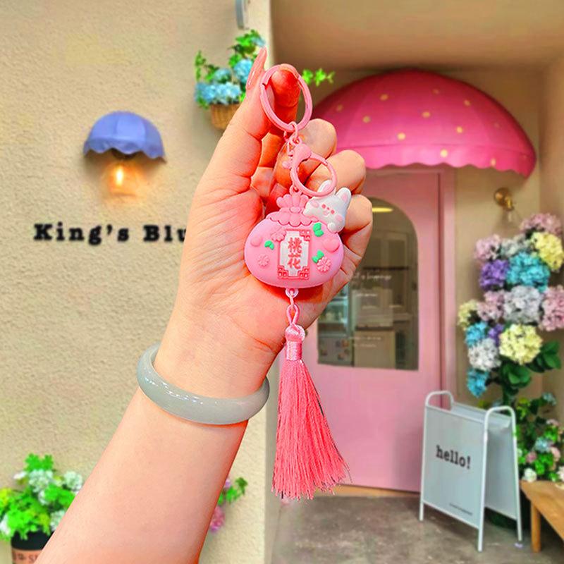 Праздник лодок-драконов в китайском стиле, счастливая сумка, милые мультяшные животные, кисточки, брелок, подвески, украшения, украшения, подарки для пары