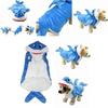 Fashionable Shark Jaw Puppy Coat Jacket For Dogs Ideal For Halloween Costumes