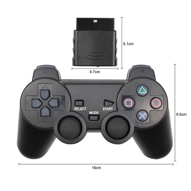 Беспроводной Геймпад Для Контроллера Ps2 Для Консоли Playstation 2 Джойстик 2.4G Двойная Вибрация Ударопрочный Joypad Usb Игровой для ПК