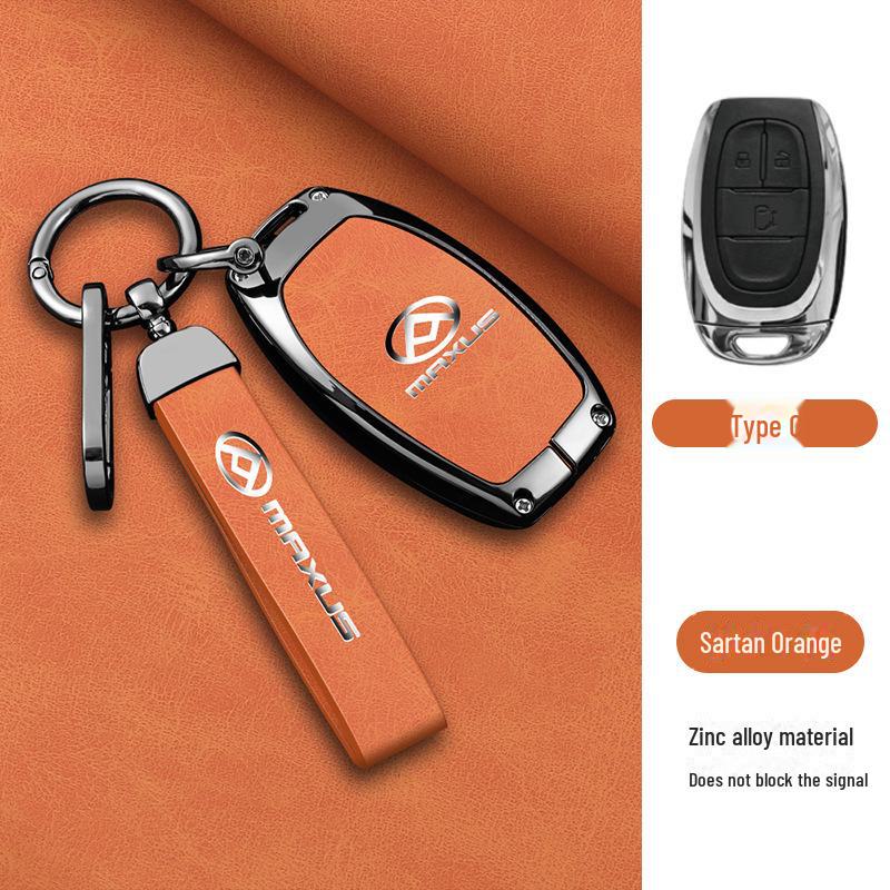 Чехол для женского ключа SAIC Maxus D90 для автомобиля Maxus G50 2019, высококачественный металлический корпус с пряжкой.