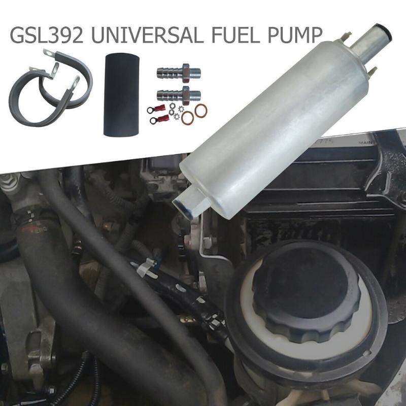 Встроенный внешний топливный насос высокого давления 255 л/ч с комплектом для топливного насоса Walbro GSL392, универсальный автомобильный аксессуар, металлический
