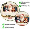 Christmas Wall Decals Stickers Santa Claus with Photo Snowman Reindeer And Frame Removable Stickers Design PVC Self-adhesive Art Decor for