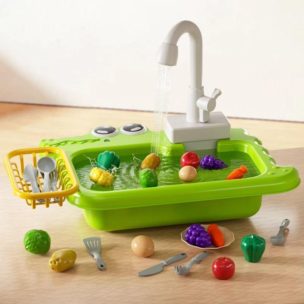 Pretend Play Faucet Replacement Toy Rotatable Sink Faucet Play Tap Kitchen Sink Toy Children