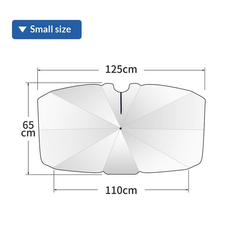 Car Umbrella Windshield Sunshade Foldable UV Block for Front Window Vehicles Sun Heat Shielding for All Sizes