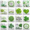 St. Patrick's Day Pillowcase Green Four-leaf Clover Home Decoration Pillow Nordic Ireland National Day