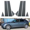 Carbon Fiber Mirror Effect Car Door Middle Column Window Center BC Pillar Post Cover Trim Fit For Seat Leon 3 2013-2020