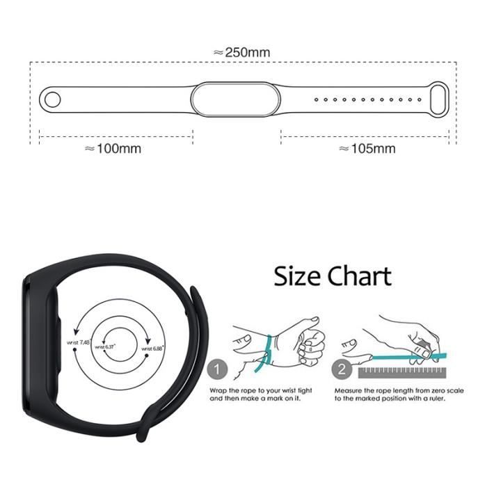 MONTRE BLUETOOTH-MONTRE INTELLIGENTE ,M6B--Montre de sport numérique LED étanche pour enfant, ado garçon et fille, bracelet en silic