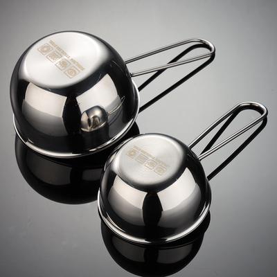 Мини-горшок для молока из нержавеющей стали 304 с проволочной ручкой, кастрюля для разбрызгивания масла, бытовая кухонная походная кастрюля, подарки