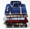 Pure Cotton Business Men Checked Shirts Leisure Long Sleeve Autumn Spring Sinwoyan