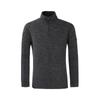Футболка Mountia Men S Polen Knit Half Zip, цвет меланж, уголь