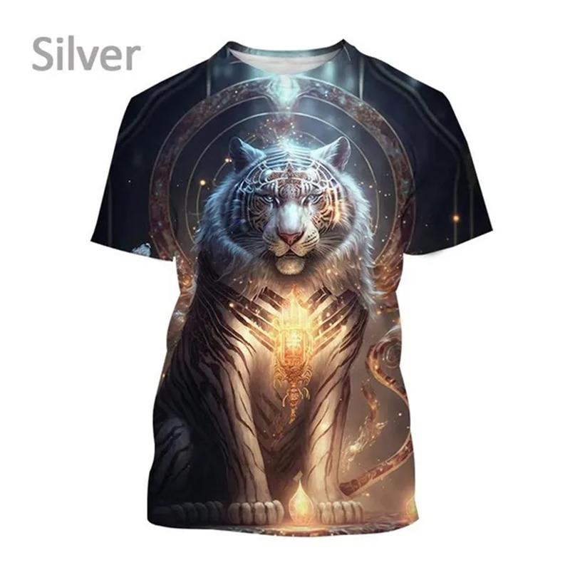 Футболка Tiger 3D для мужчин и женщин, летняя мода, короткий рукав, принт с изображением животных, крутые топы, футболки унисекс