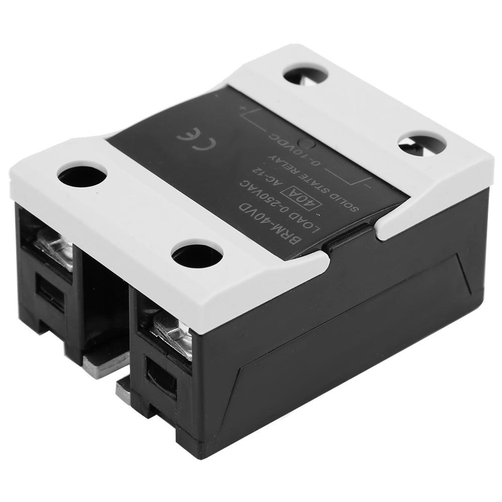 BERM BRM 40VD Solid State Relay 40A DC 0 10V AC 0 250V Flame Retardant Relay