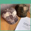 Classic College Style Octagonal Hat With Breathable Wool Polyester For Autumn Seasons