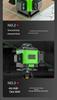 Green Light Laser 8/12/16 High-Precision Infrared Level for Walls/Floors